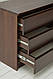 Комод на три ящики буковий щит Техас темний горіх, фото 3