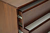Комод на три ящики буковий щит Техас темний горіх, фото 4