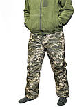Штани вітровологозахисні ШВВЗ зимові статутні подвійні ЗСУ ММ-14 піксель, фото 8