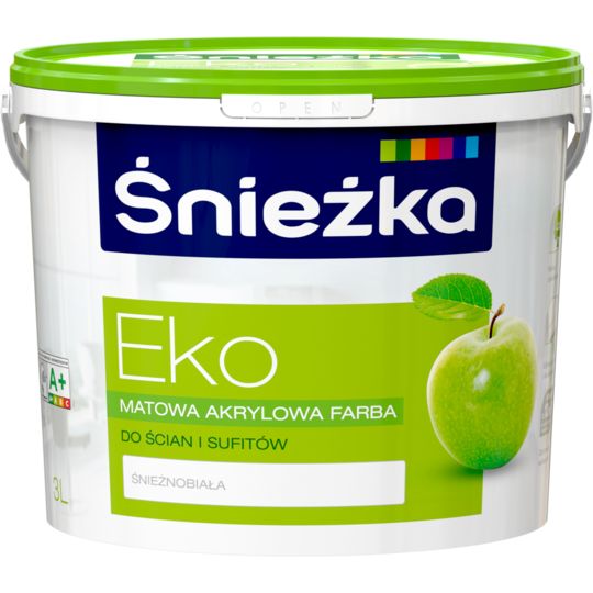Фарба акрилова матова Śnieżka Еко Люкс 3л, ПОЛЬЩА