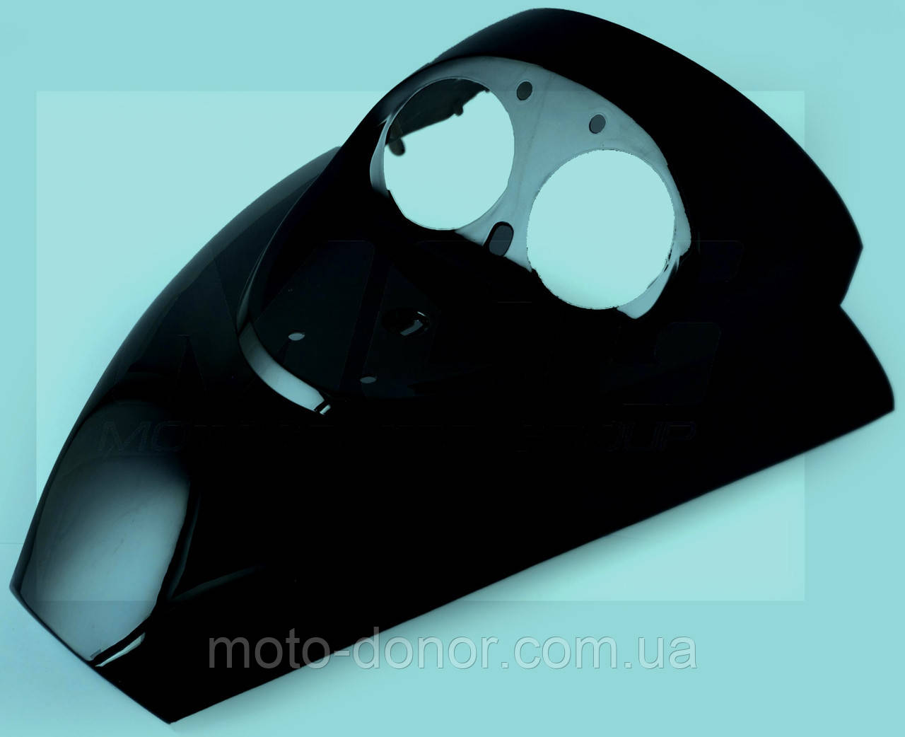 Пластик на GRAND PRIX — передній "клюв" під фару подвійний, ЧОРНИЙ, фото 1