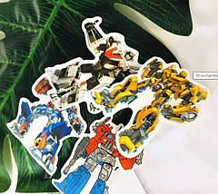 Набір вінілових наклейок стикерів Трансформери Transformers Стикербомбінг на автотелефон ноутбук 50 шт., фото 4
