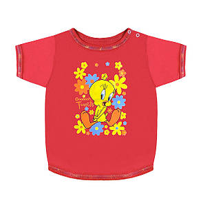 Ясельна футболка для дівчинки з малюнком інтерлок