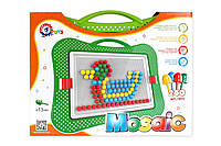 Іграшка Мозаїка 5 ТехноК 3374 пенал валіза 4 кольорів 240 фішок гра дитяча розвиваюча для дітей