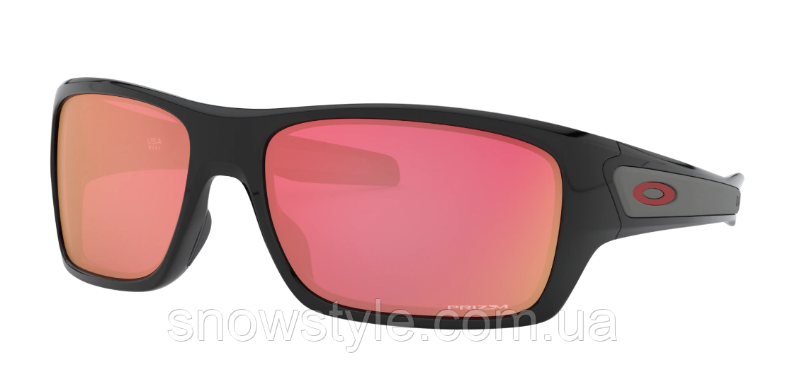 Окуляри сонцезахисні Oakley Turbine Polished Black Prizm Snow Torch, фото 1