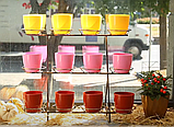 Віконна Металева Підставка для квітів на 12 Горщиків "Фіалка"(відправлення тільки укрпошта), фото 4