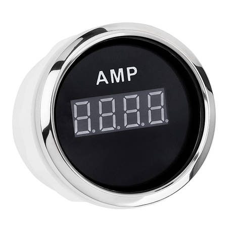 Цифровий амперметр I GAUGE 52MM з функцією попередження (чорний) LED дисплей, фото 1