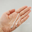 Браслет срібло жіночий арабка з камінням 17 см, фото 3