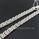 Браслет срібло жіночий арабка з камінням 17 см, фото 6