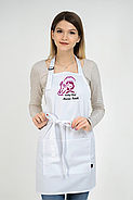 Фартух Latte з готовим логотипом для кухаря | Фартух з вишивкою, фото 5