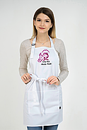Фартух Latte з готовим логотипом для кухаря | Фартух з вишивкою, фото 6