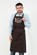 Фартух Latte з готовим логотипом для кухаря | Фартух з вишивкою, фото 7