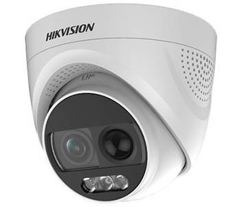 2Мп ColorVu Turbo HD відеокамера з PIR датчиком і сиреною DS-2CE72DFT-PIRXOF (2.8 мм), фото 1
