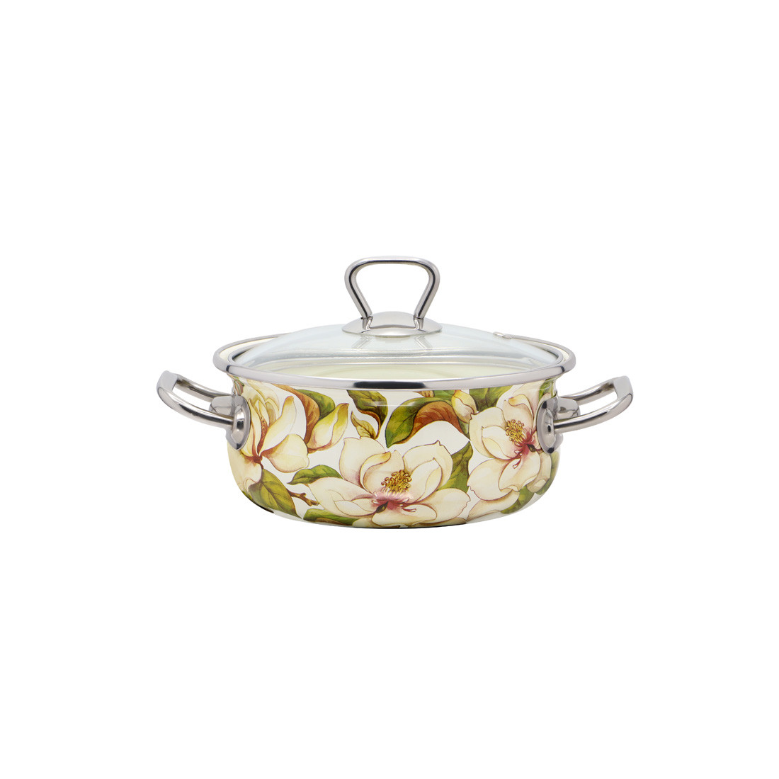 Каструля емальована 1,5 л "Магнолія" 17150