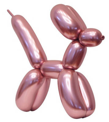 KL 260 Mirror modeling baloon Pink (рожевий хром). Латексні кулі для моделювання ШДМ