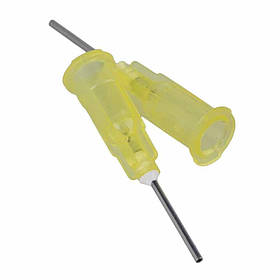 Голка-дозатор для флюсу або пасти 0,8 мм прозоро-жовта