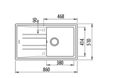 Гранітна мийка Тека STONE 50 B-TG 1B 1D 8651, фото 2