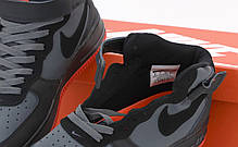 Чоловічі кросівки Nike Air Force Чорні, фото 2