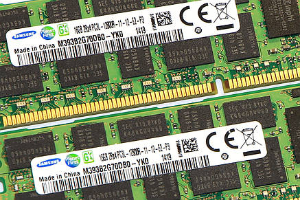 Оперативна пам'ять для сервера DDR3 32GB (2*16GB) PC3L-12800R (1600MHz) DIMM ECC Reg, Samsung, фото 2