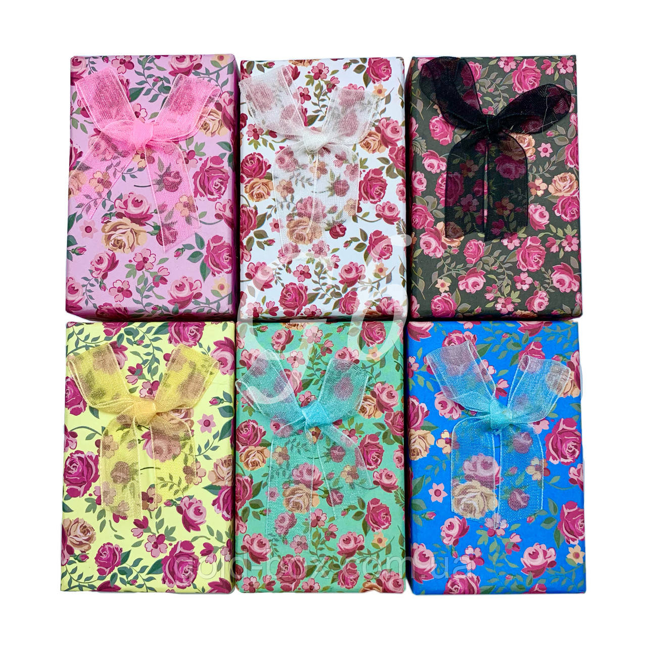 Подарочная коробочка 6шт «Floral» средняя - фото 1 - id-p1266476667