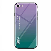 Чохол Apple iPhone 8 Gradient Hello Purple Green