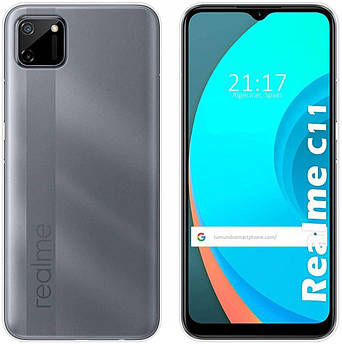 Ультратонкий чохол для Realme C11 прозорий