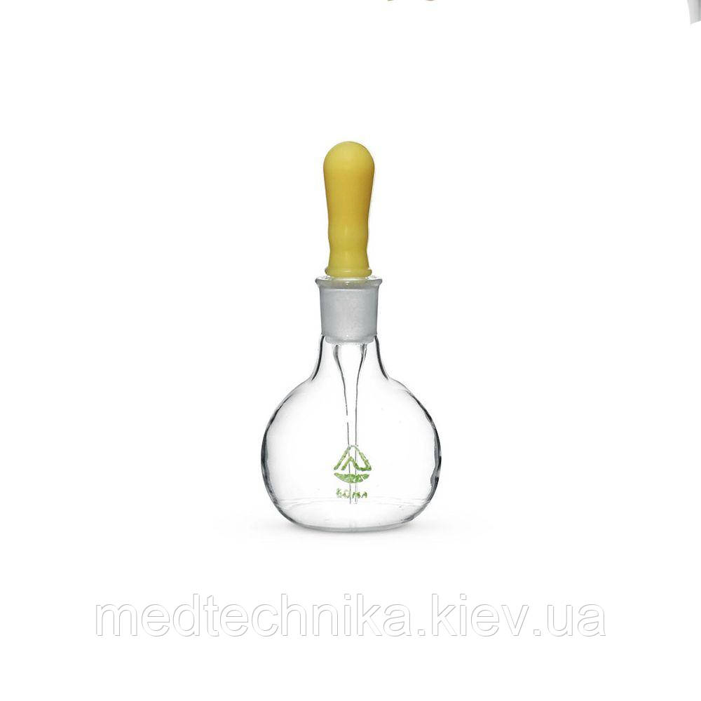 Лабораторна скляна крапельниця Страшейна, з ковпачком, 10 мл, фото 1
