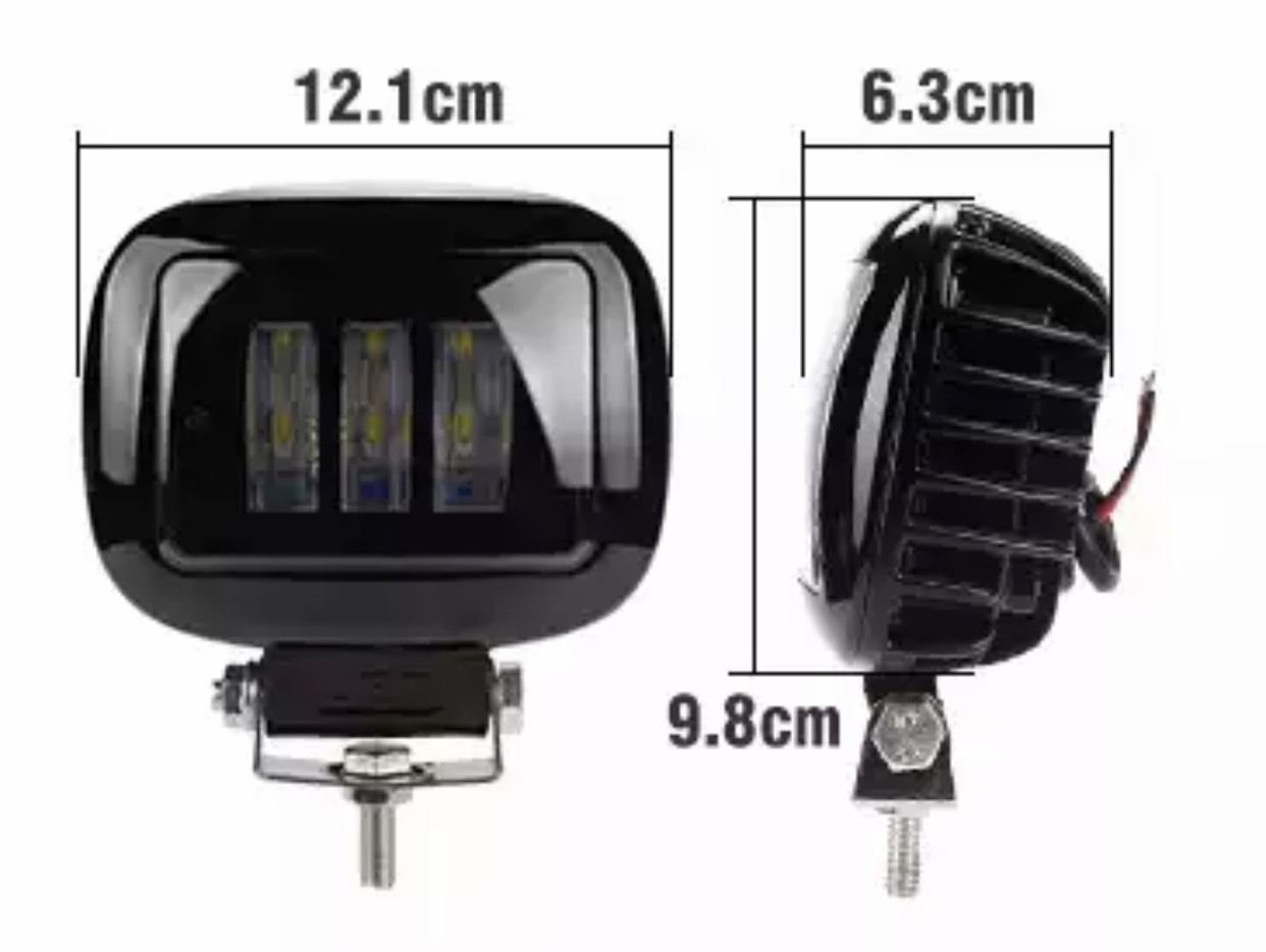 Додаткові протитуманні світлодіодні LED фари 12-30 V, 30 W, 3000LM - фото 5 - id-p1266512280