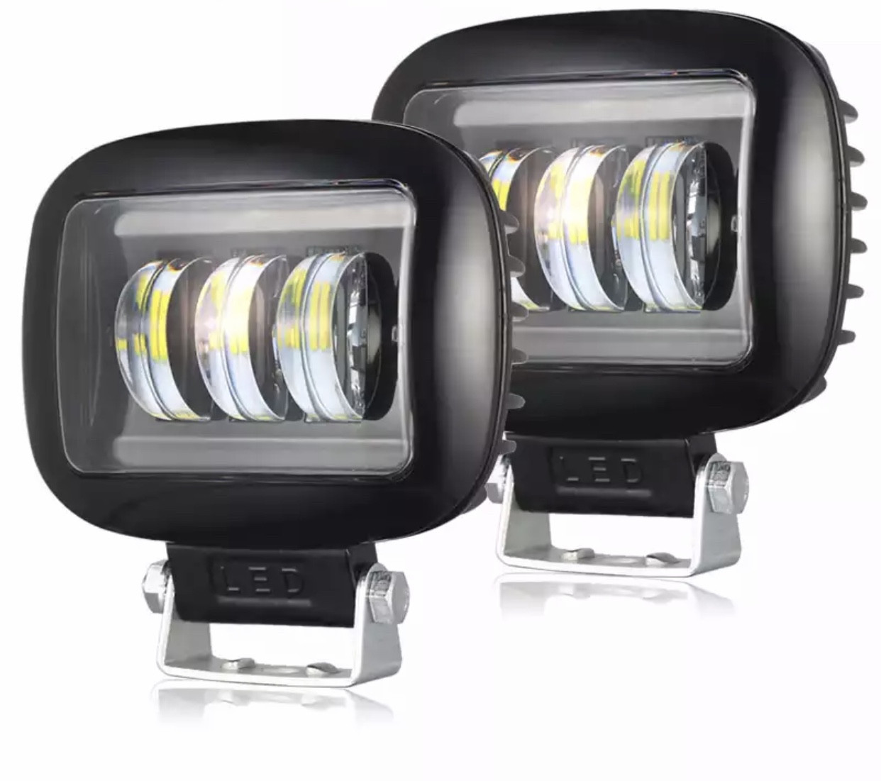 Додаткові протитуманні світлодіодні LED фари 12-30 V, 30 W, 3000LM - фото 2 - id-p1266512280