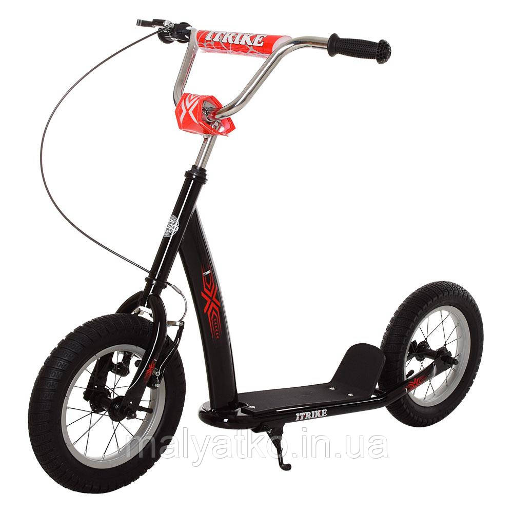 Самокат для дітей і дорослих Scooter з ручним гальмом (ЧОРНИЙ) арт. 2-047-B