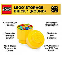Лего контейнер Органайзер Room Copenhagen LEGO STORAGE BRICK 1 ROUND