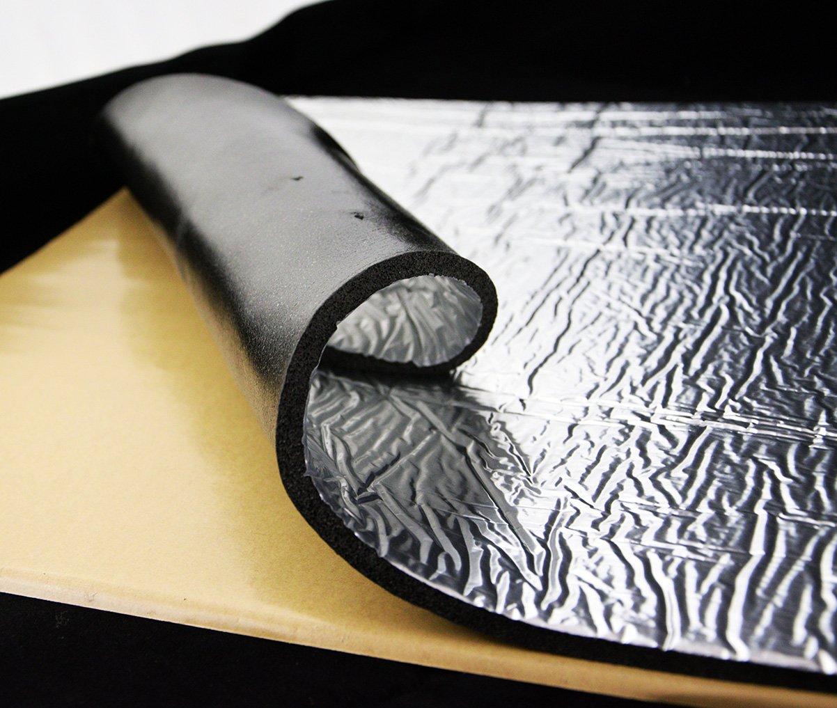 Тепло-шумоізоляція із спіненого каучуку SoundProOFF Flex Sheet з фольгою 6мм лист 80x50см