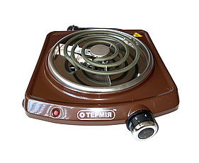 Електроплитка Термія ЕПТ1-1,0/220 (с) вузький тен, коричнева