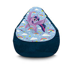 Крісло мішок "My Little Pony. Twilight Sparkle and rainbow" Флок
