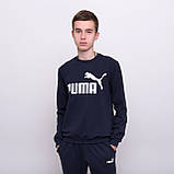 Чоловічий світшот Puma, темно-синього кольору, фото 3