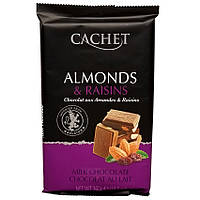 Cachet Almonds Raisins (молочный с миндалем и изюмом), 300г