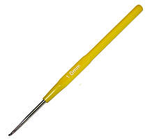 Гачки для в'язання №1.0 мм (140мм) з пластиковою ручкою