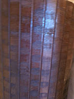 Шпалери бамбукові венге-хвиля 17 мм, ширина 1.5 м