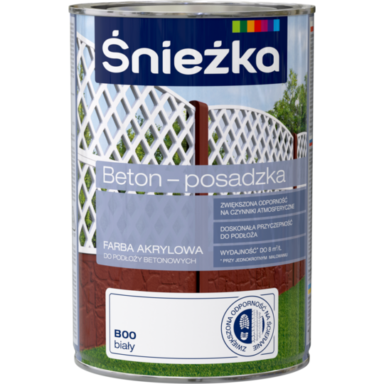 Фарба для бетону Śnieżka BETON-POSADZKA БІЛИЙ В00 1л PL