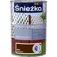 Краска для бетонных оснований Sniezka BETON-POSADZKA КОРИЧНЕВЫЙ В04 1л PL