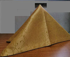 Серветка сервірувальна 40*40 з тканини Мати колір золото з вензелем