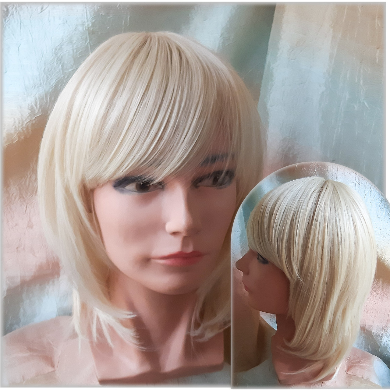 Перука каскад талійка з термоволокна пшеничний блонд EVRO-24ВТ613, фото 1