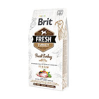 Корм Brit Fresh Turkey With Pea Adult+консерва 400 г