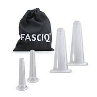 FASCIQ® Facial Cupping, Набір Косметологічних Банок Для Обличчя, 4шт