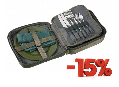 Столові прилади набір Mivardi M-Carp Premium для риболовлі і туризму, дві персони, фото 1