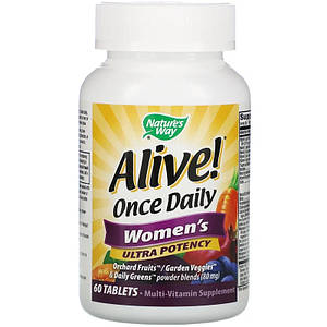 Вітаміни для жінок Nature's Way, Alive! Once Daily Women's Ultra Potency 60 таб.