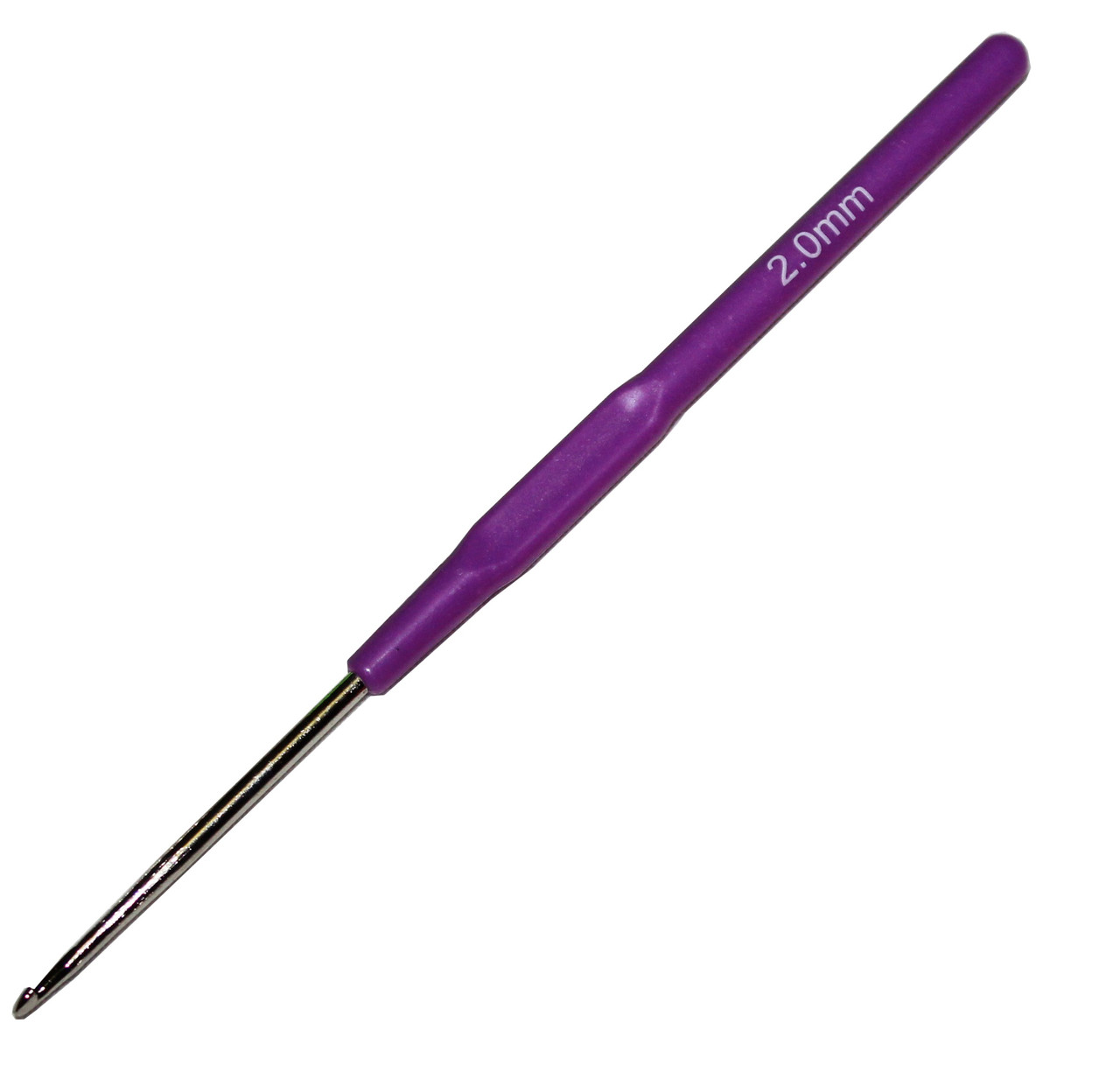 Гачки для в'язання №2.0 мм (140мм) з пластиковою ручкою
