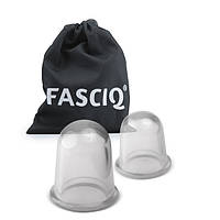 FASCIQ® Silicone Cupping Cet L+S, Набір Масажних Банок Для Тіла, 2шт (велика + мала)