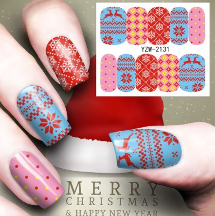 Наклейки на нігті "В'язаний вітер", розмір стікера 6*5см, інструкція по застосуванню є в описі, фото 1