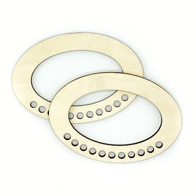 Ручки для сумки з фанери у формі овалу -01